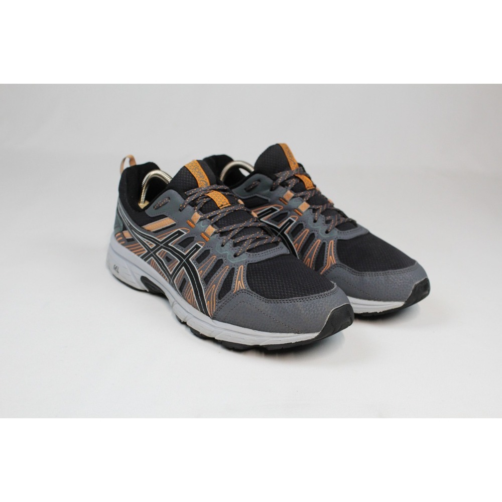 Asics Mens Gel Venture 7 1011A560 Gray Running Shoes Lace Up Low Top Size 10 1/2